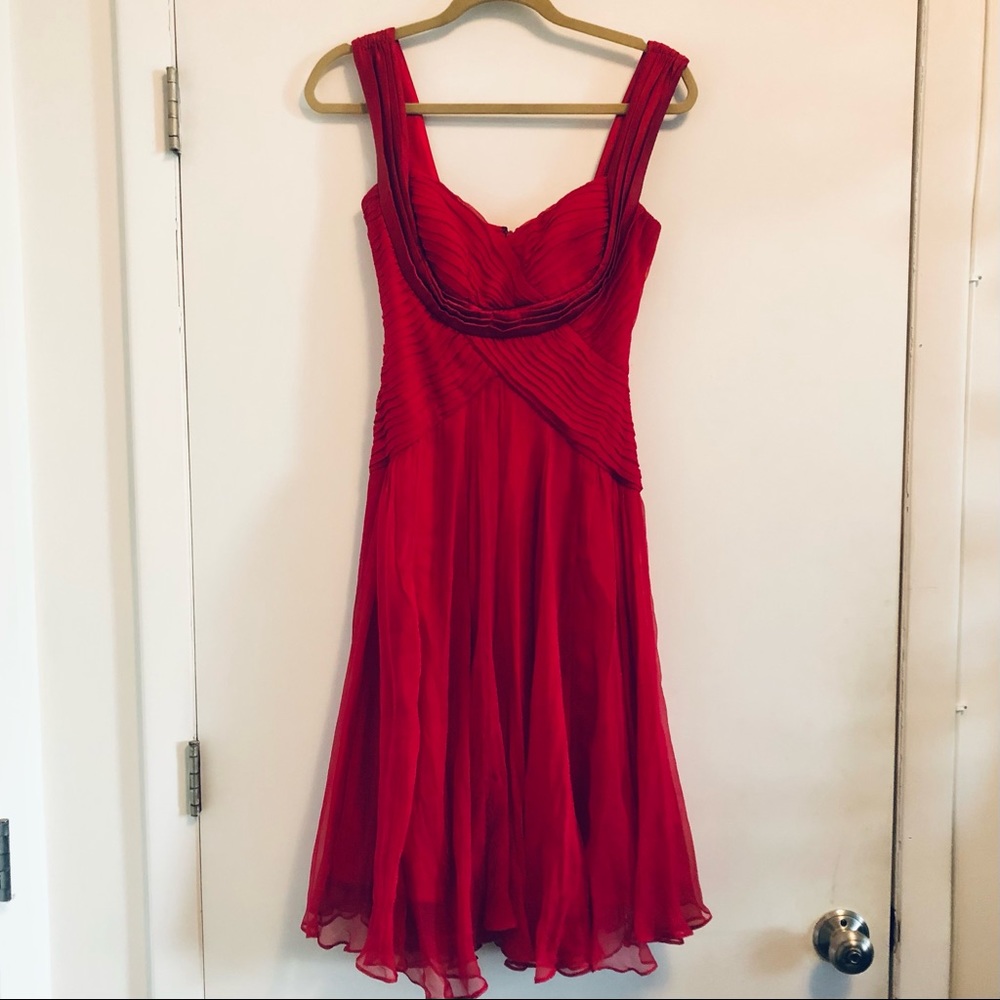 Red Silk Dress